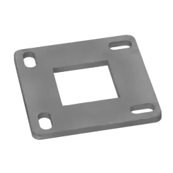 Kotviaca platňa (90x90x4mm), otvor: 40.1x40.1mm, bez povrchovej úpravy /AISI304 Kotviaca platňa (90x90x4mm), otvor: 40.1x40.1mm, bez povrchovej úpravy /AISI304